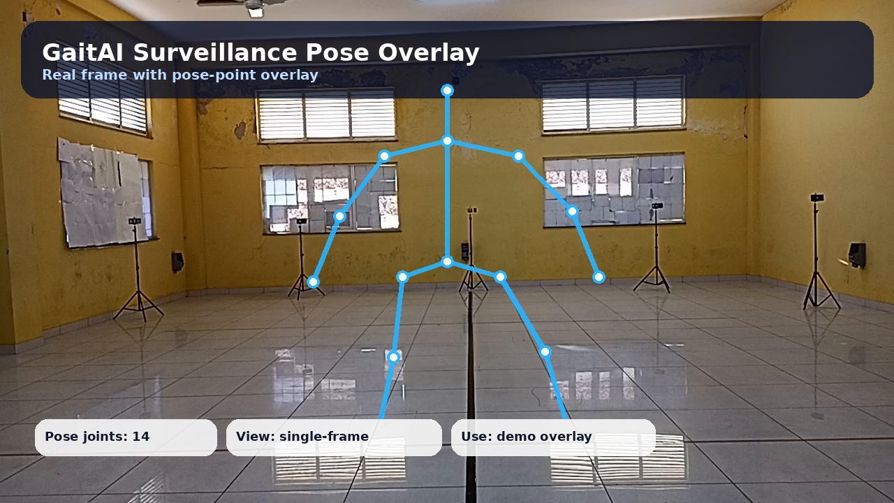Surveillance gait pose overlay